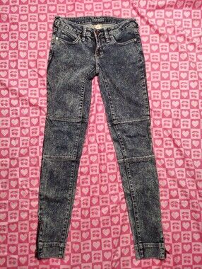 90s style Skinny Blue Jeans